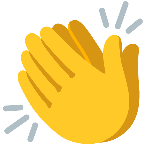 Clapping Hands as drawn by Google in 15.0
