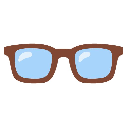 Glasses as drawn by Google in 15.0