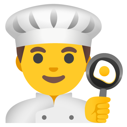 Man Cook as drawn by Google in 15.0