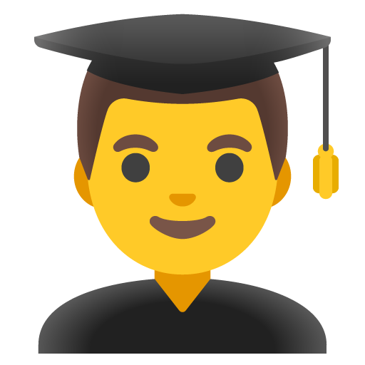 Man Student as drawn by Google in 15.0