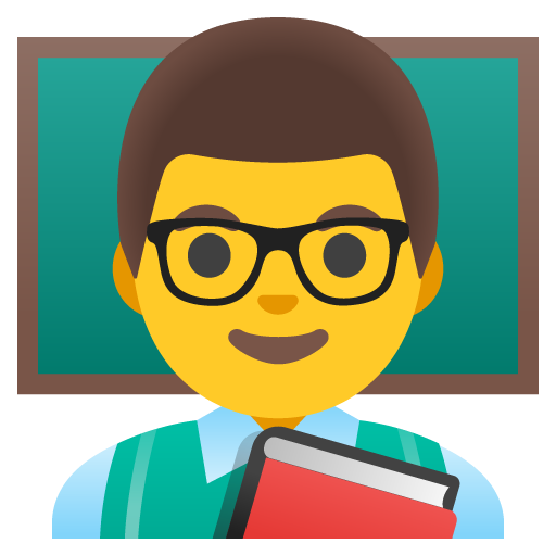 Man Teacher as drawn by Google in 15.0
