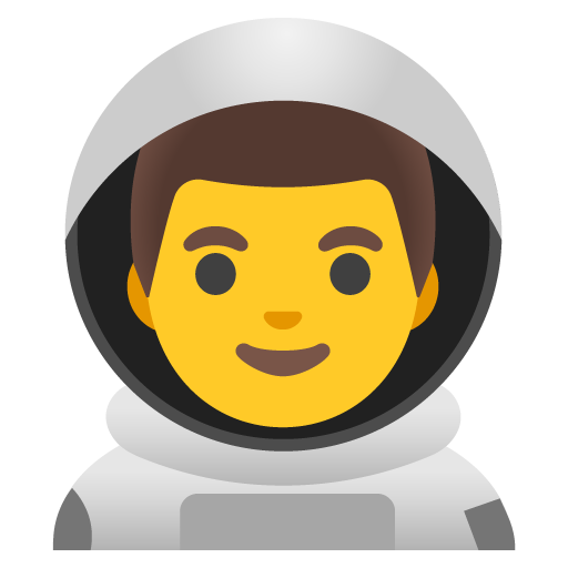 Man Astronaut as drawn by Google in 15.0