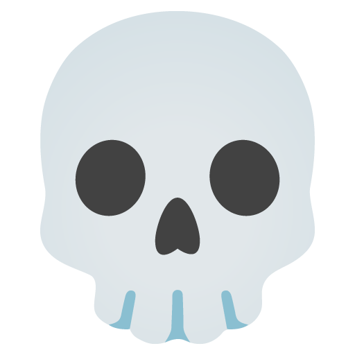 Skull as drawn by Google in 15.0