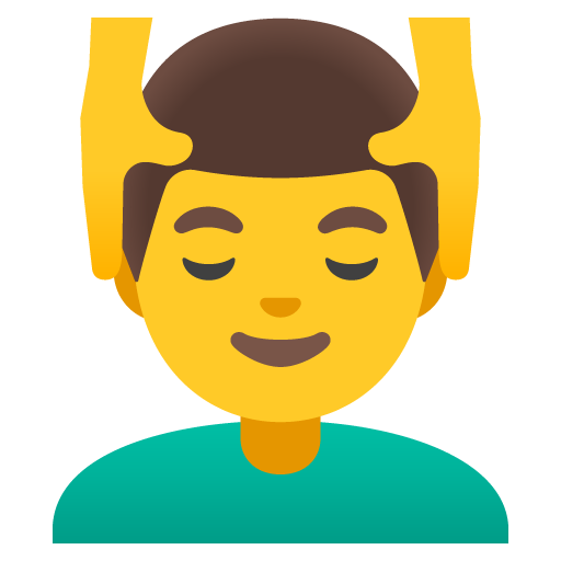 Man Getting Massage as drawn by Google in 15.0