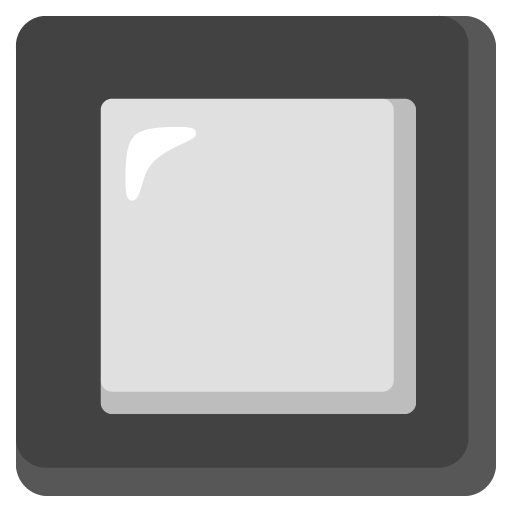 Botão Quadrado Preto as drawn by Google in 15.0