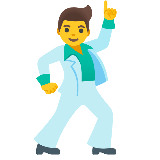 Man Dancing as drawn by Google in 15.0
