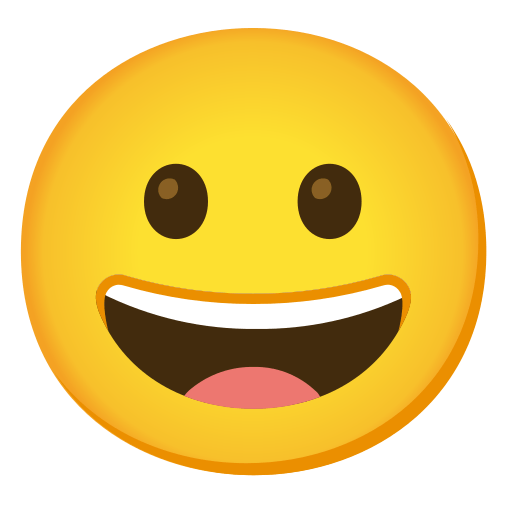 Grinning Face, the previous design