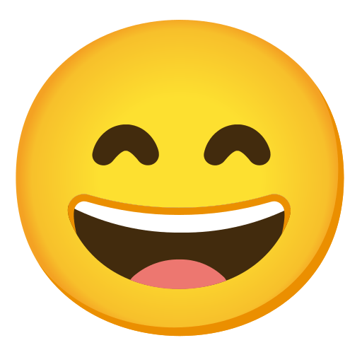 Grinning Face with Smiling Eyes, the previous design