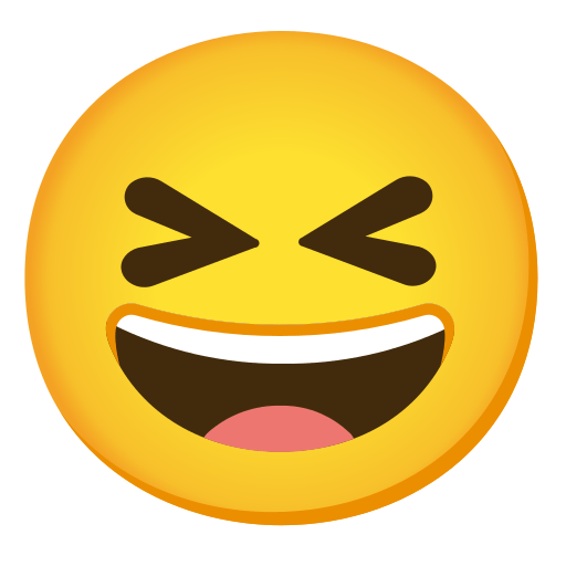 Grinning Squinting Face, the previous design