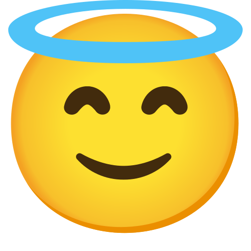 Smiling Face with Halo, the previous design