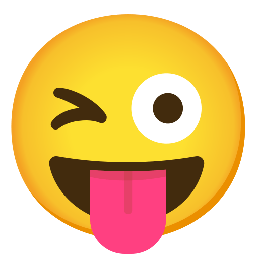 Winking Face with Tongue, the previous design
