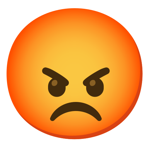 Enraged Face, the previous design