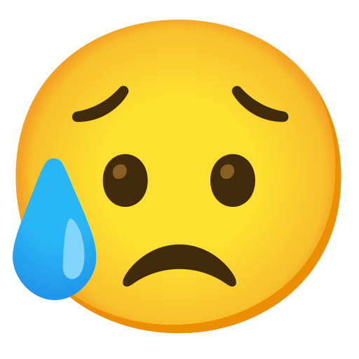 Sad but Relieved Face, the previous design