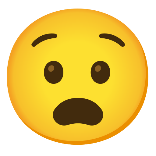 Anguished Face, the previous design