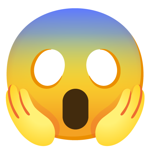 Faccina Terrorizzata as drawn by Google in 15.0