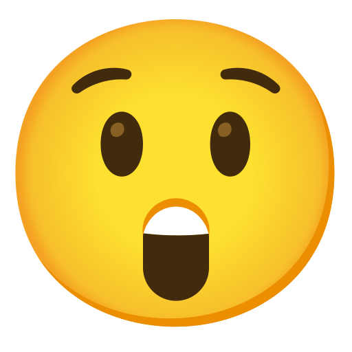 Astonished Face, the previous design