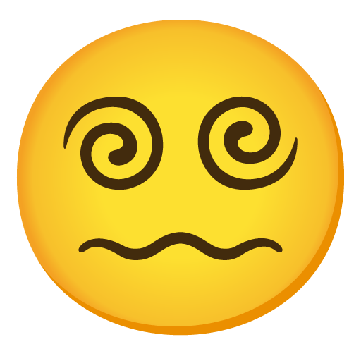 Face with Spiral Eyes as drawn by Google in 15.0