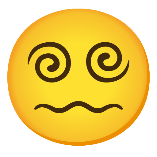 Face with Spiral Eyes, the previous design