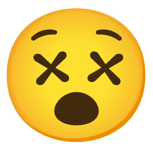 Face with Crossed-Out Eyes, the previous design
