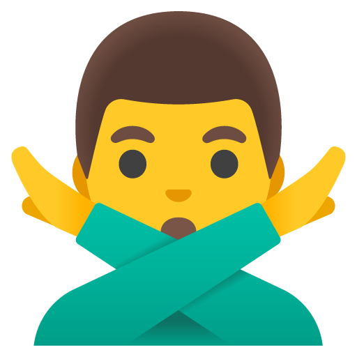 Uomo Con Gesto Di Rifiuto as drawn by Google in 15.0