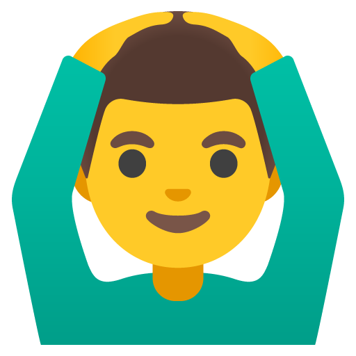 Man Gesturing OK as drawn by Google in 15.0
