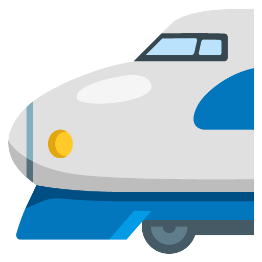 Bullet Train as drawn by Google in 15.0