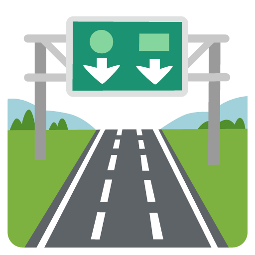 Motorway as drawn by Google in 15.0