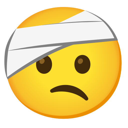 Face with Head-Bandage, the previous design
