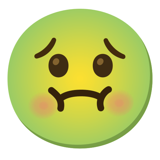 Nauseated Face, the previous design