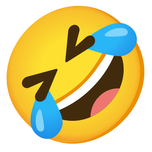 Rolling on the Floor Laughing, the previous design