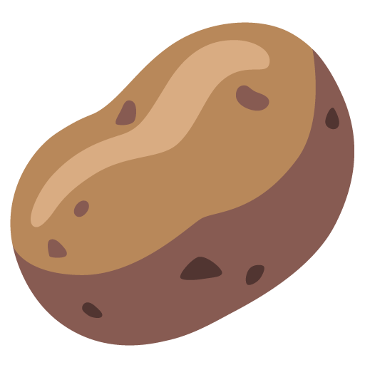 Potato as drawn by Google in 15.0