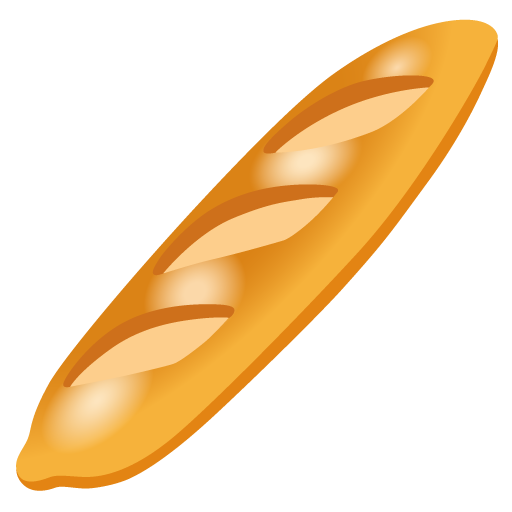 Baguette Bread as drawn by Google in 15.0