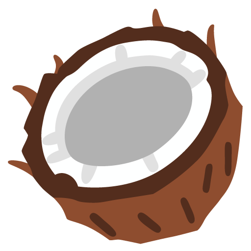 Coconut as drawn by Google in 15.0