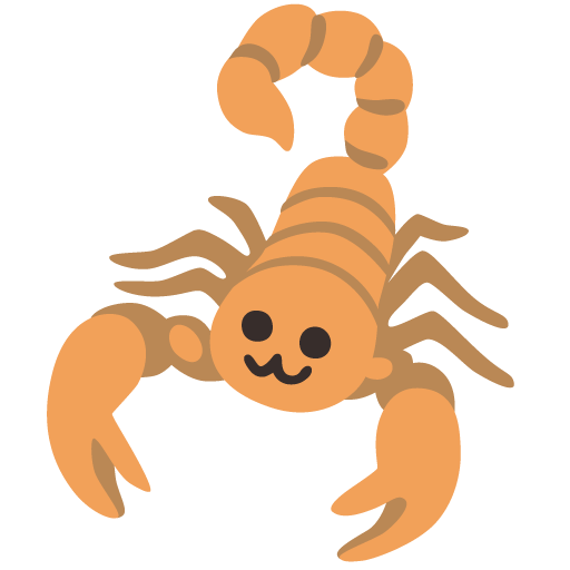전갈 as drawn by Google in 15.0