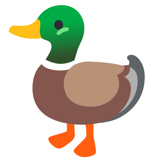 Duck as drawn by Google in 15.0