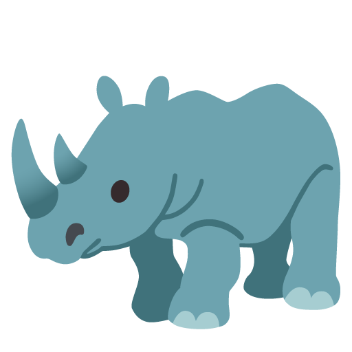 Rhinoceros as drawn by Google in 15.0