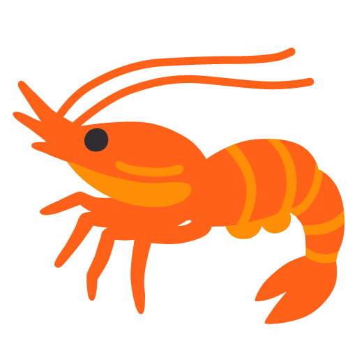 Shrimp as drawn by Google in 15.0