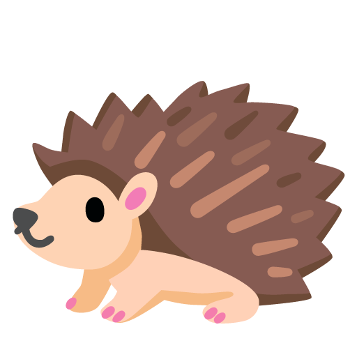 Hedgehog as drawn by Google in 15.0