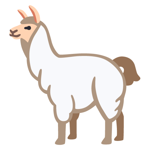 Llama as drawn by Google in 15.0