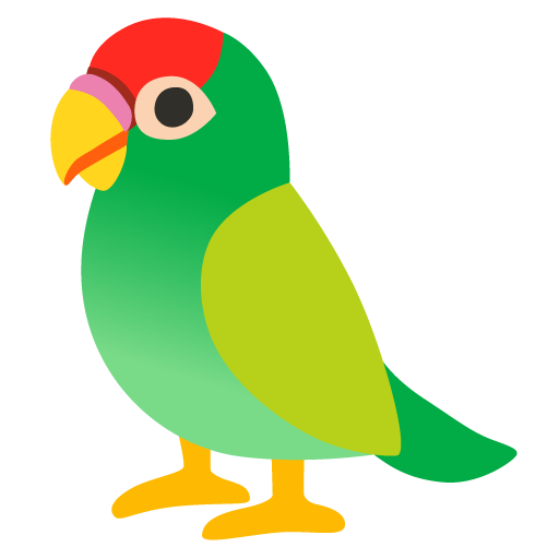 Parrot as drawn by Google in 15.0