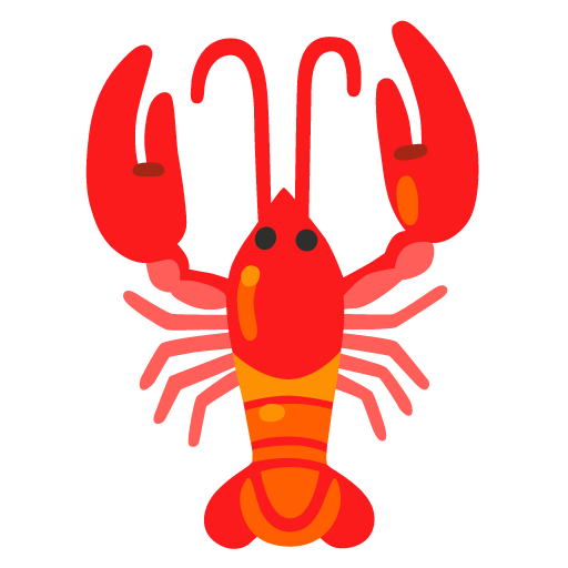 Lobster as drawn by Google in 15.0