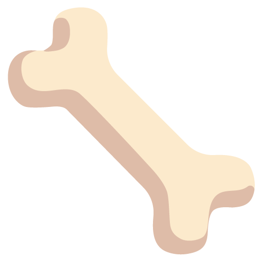 뼈다귀 as drawn by Google in 15.0