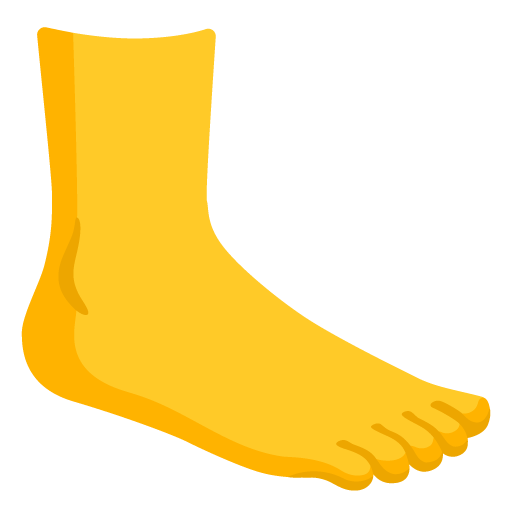 Foot as drawn by Google in 15.0