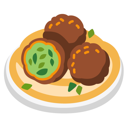 Falafel as drawn by Google in 15.0