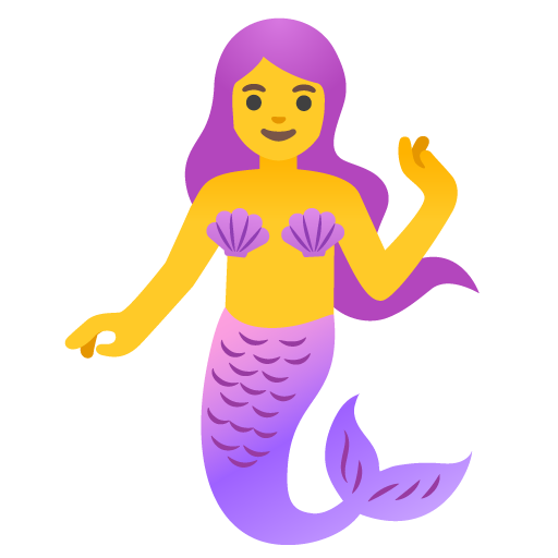 Mermaid as drawn by Google in 15.0