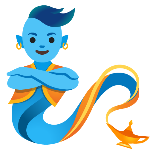 Genie as drawn by Google in 15.0