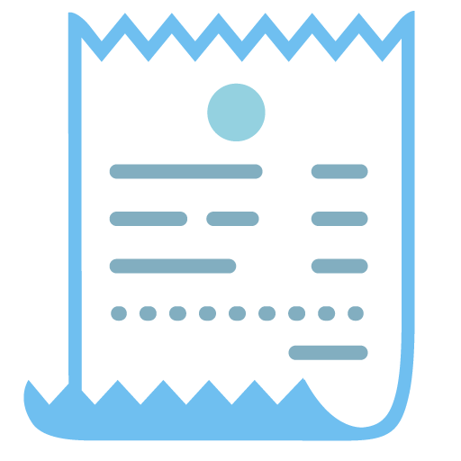 Receipt as drawn by Google in 15.0