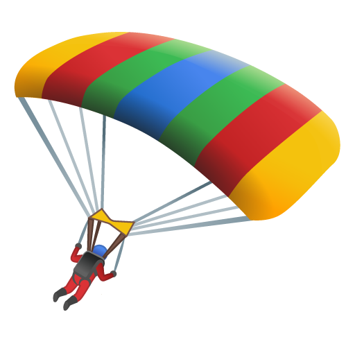 Parachute as drawn by Google in 15.0