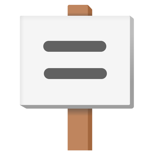 Protestschild as drawn by Google in 15.0