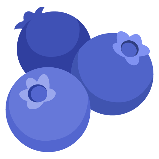 Blueberries as drawn by Google in 15.0